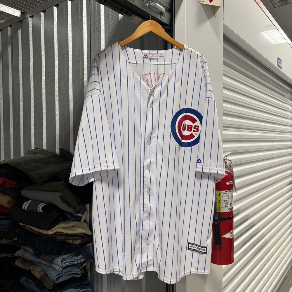 Majestic Chicago Cubs Kris Bryant Cool Base Baseball Jersey Mens Size 5XL - Picture 3 of 6